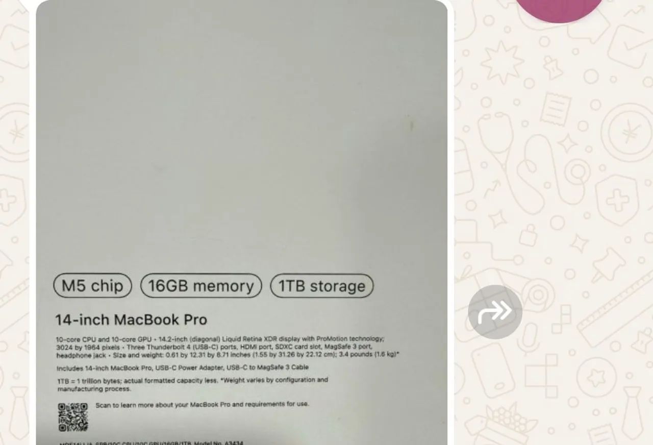 MACBOOK PRO M5 16 GB 1 TB SPACE GRAY