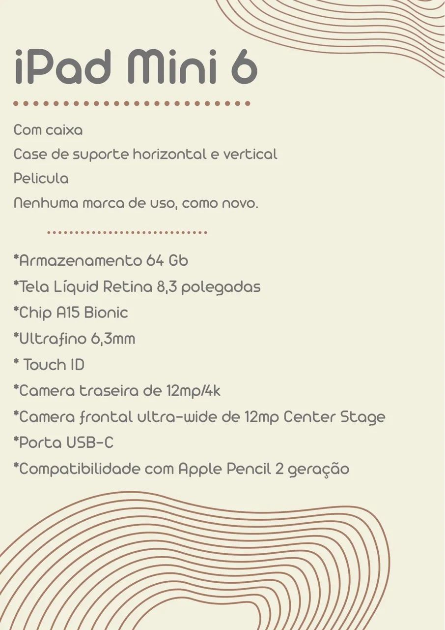 Ipad mini 6 64gb Wifi Starlight  - Foto 3