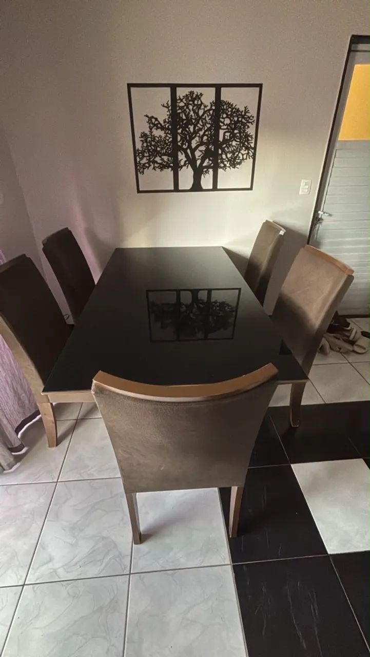 VENDO MESA DE JANTAR 5 CADEIRAS - Foto 4