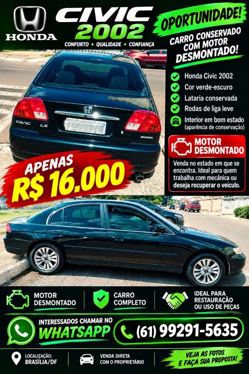 Honda Civic SEDAN LX/LXL 1.7 16V 115CV AUT. 4P 2002