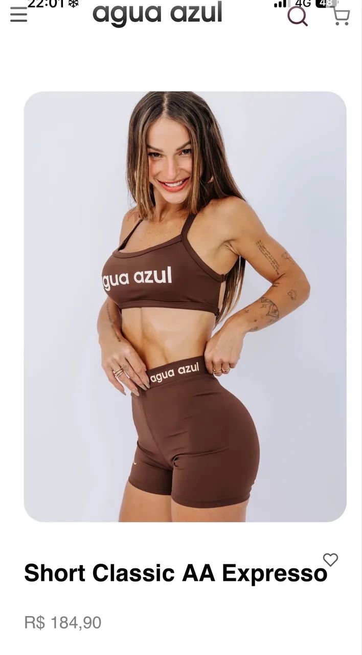 Short Classic - Água Azul - Usado 1x. Tam. G - Foto 3