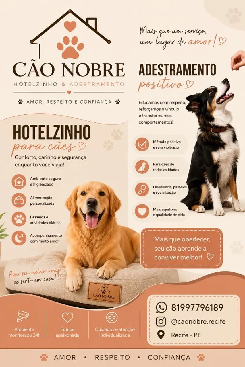 Adestramento e hotelzinho 