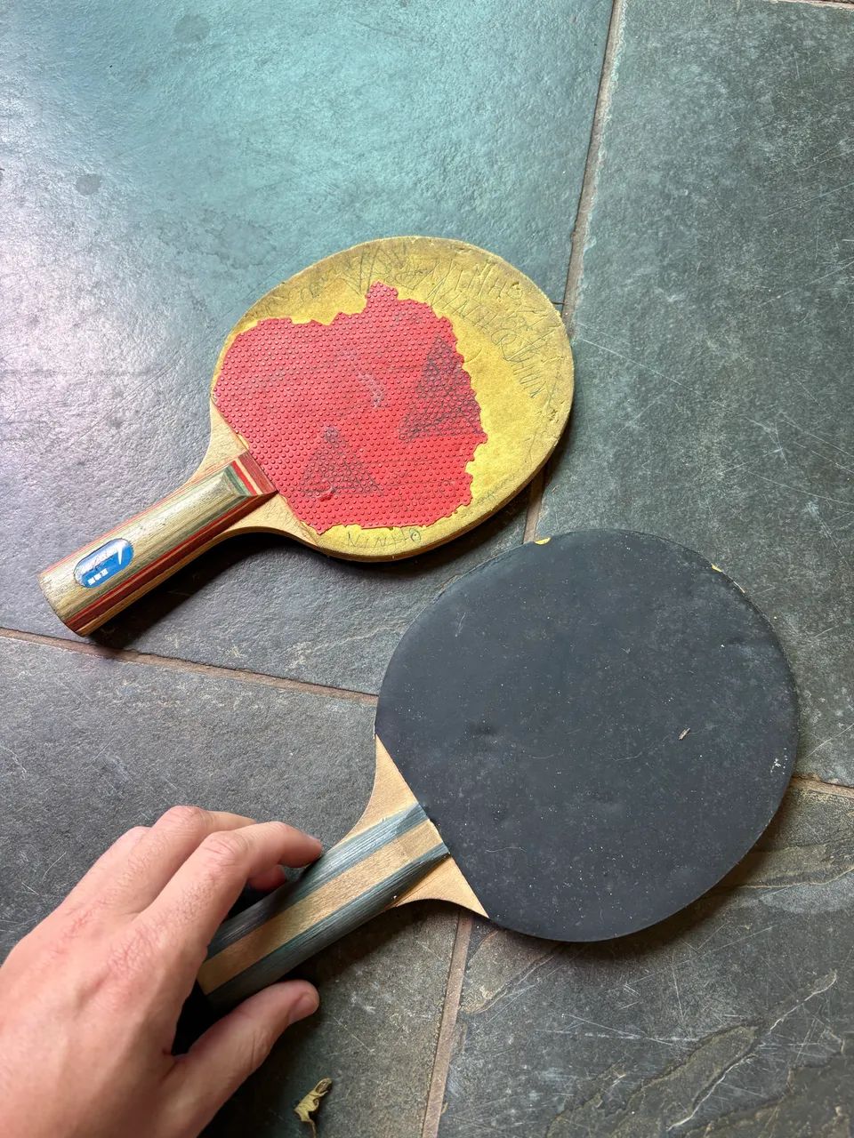Par de raquetes de ping pong 