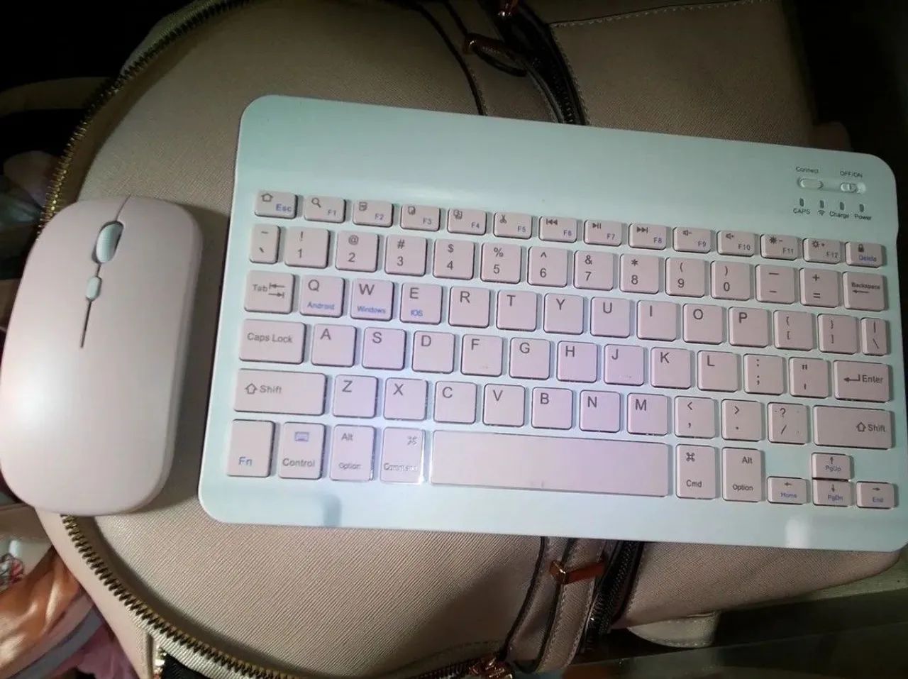 Kit teclado e mouse rosa -Nunca usado - Foto 2