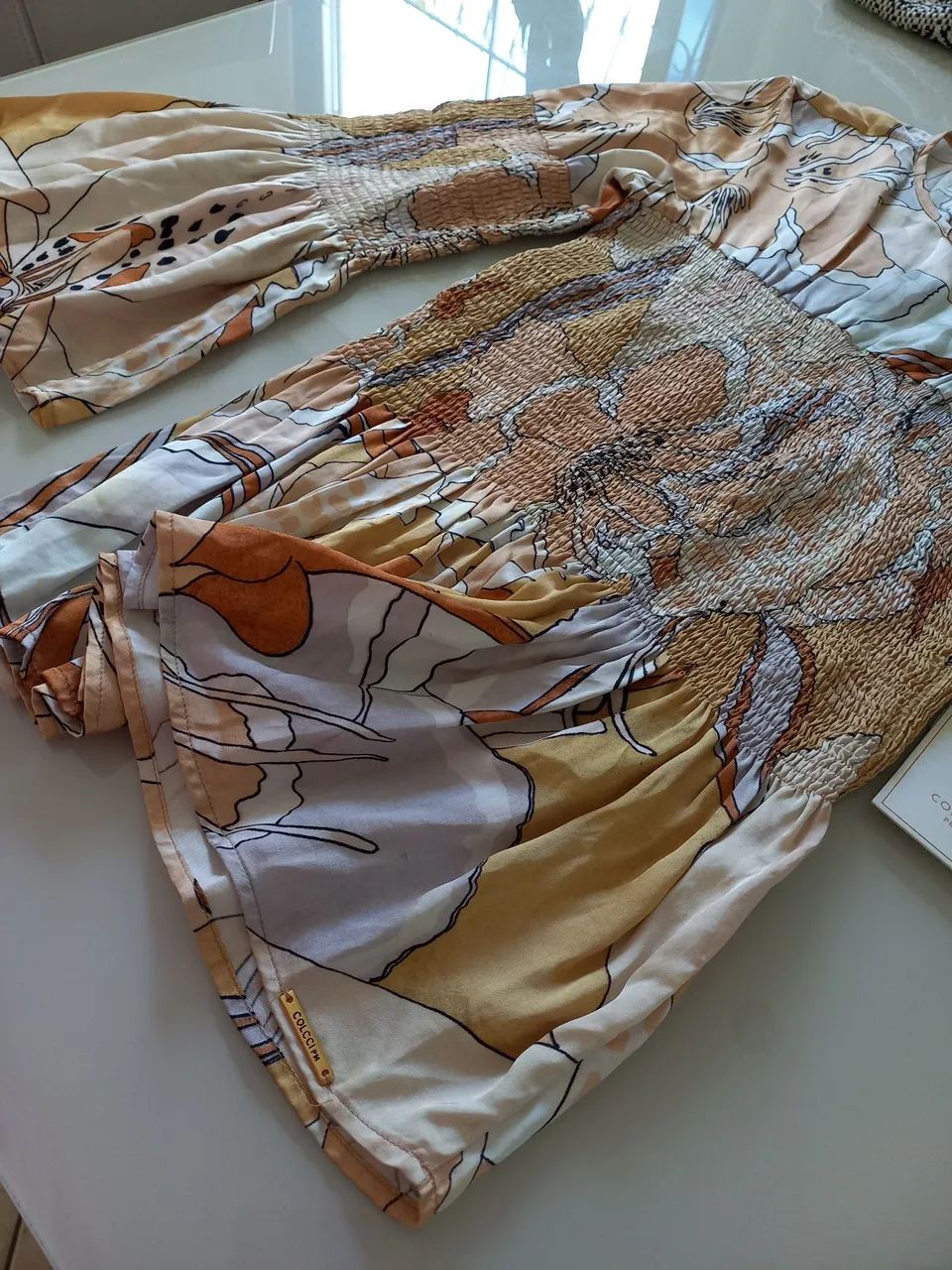 Blusa de seda,Colcci ombro só P