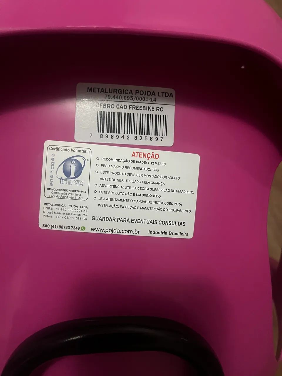 Cadeirinha infantil Dianteira Bicicleta - Foto 3