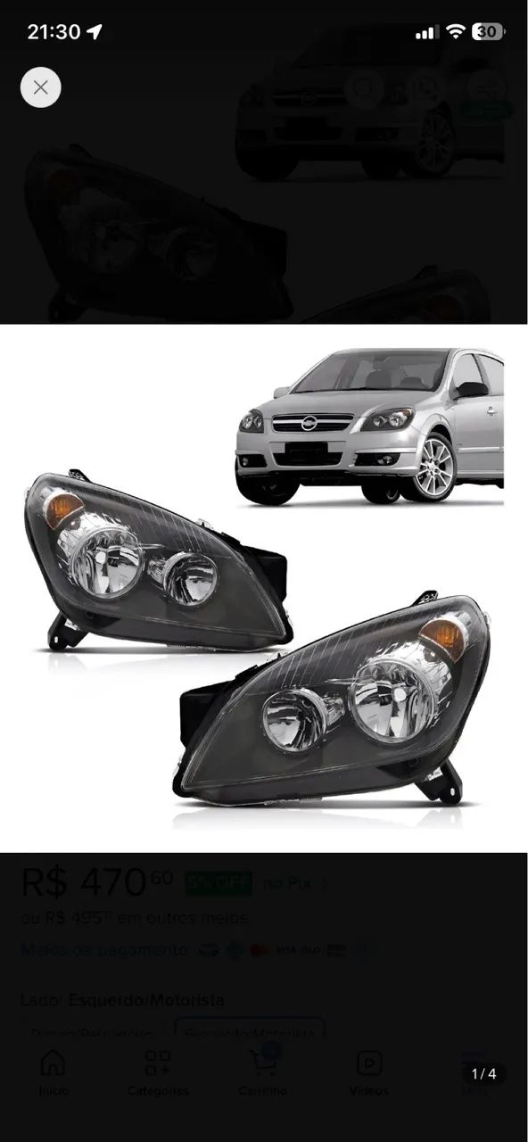 Farol vectra gt  - Foto 3