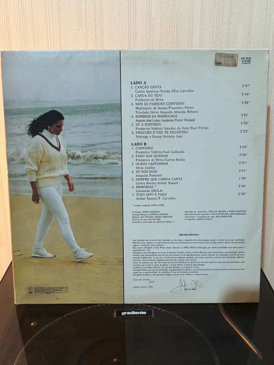 Vinil Fafá de Belém - Meu Fado - Foto 2