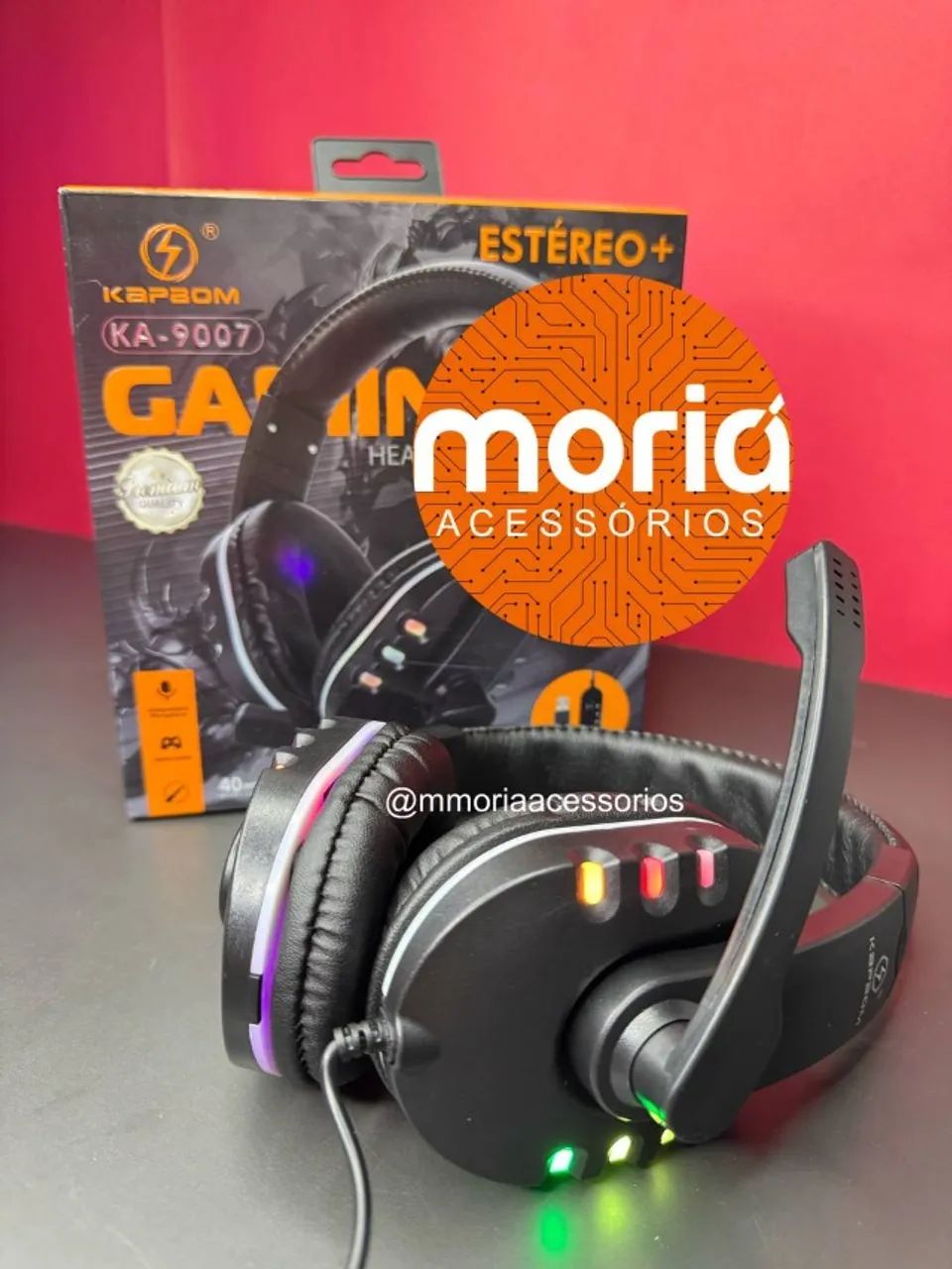 Fone Gamer Com Microfone Ka-9007 Rgb Usb Conforto Extremo, Hadeset Gamer - Foto 4