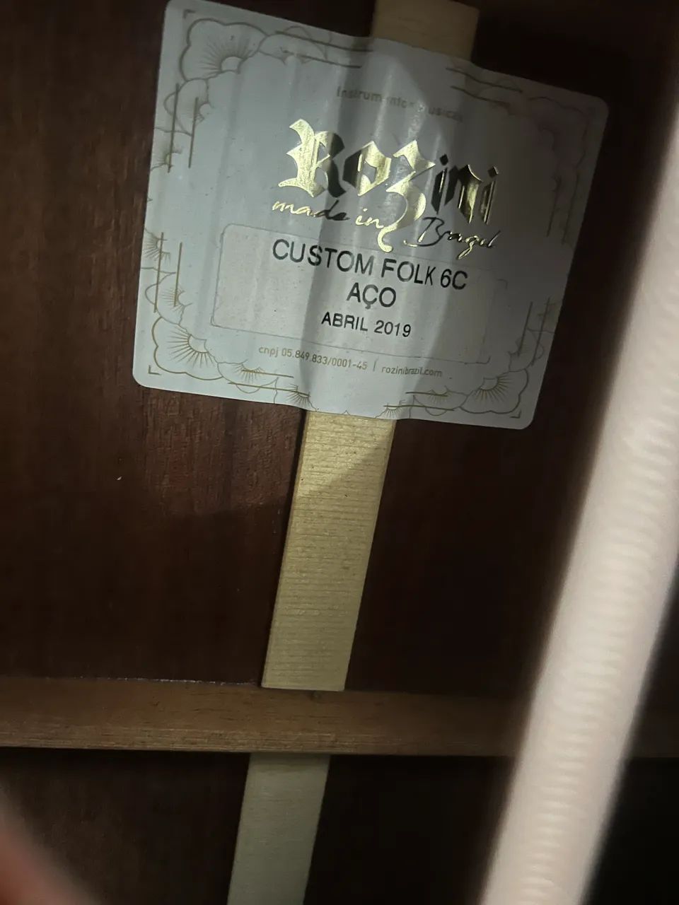 Vendo violão Rozini elétrico Folk - Foto 2