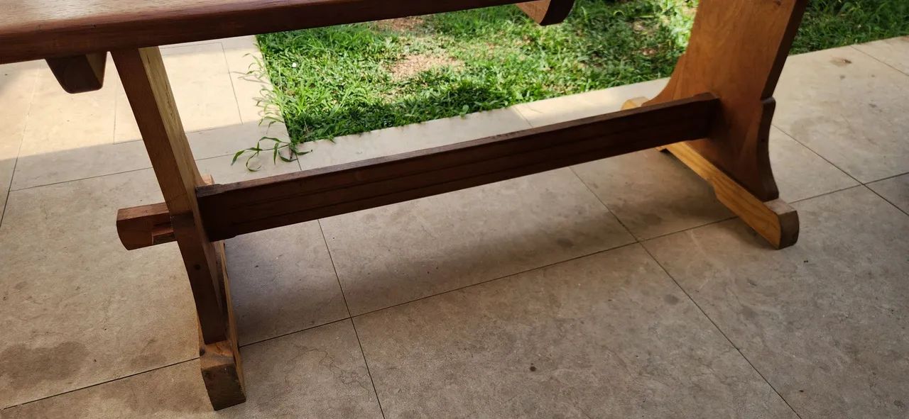 Mesa de madeira maciça peroba - Foto 4