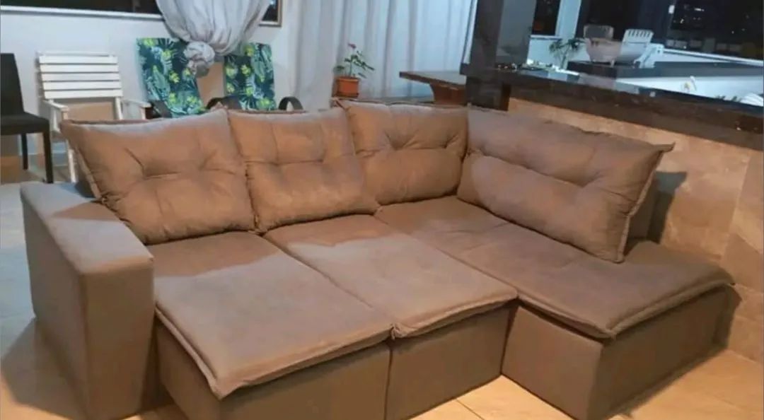 Super Oferta de Sofás de Canto Retrátil à partir de R$1.990,00 PAGA NA ENTREGA! * - Foto 5