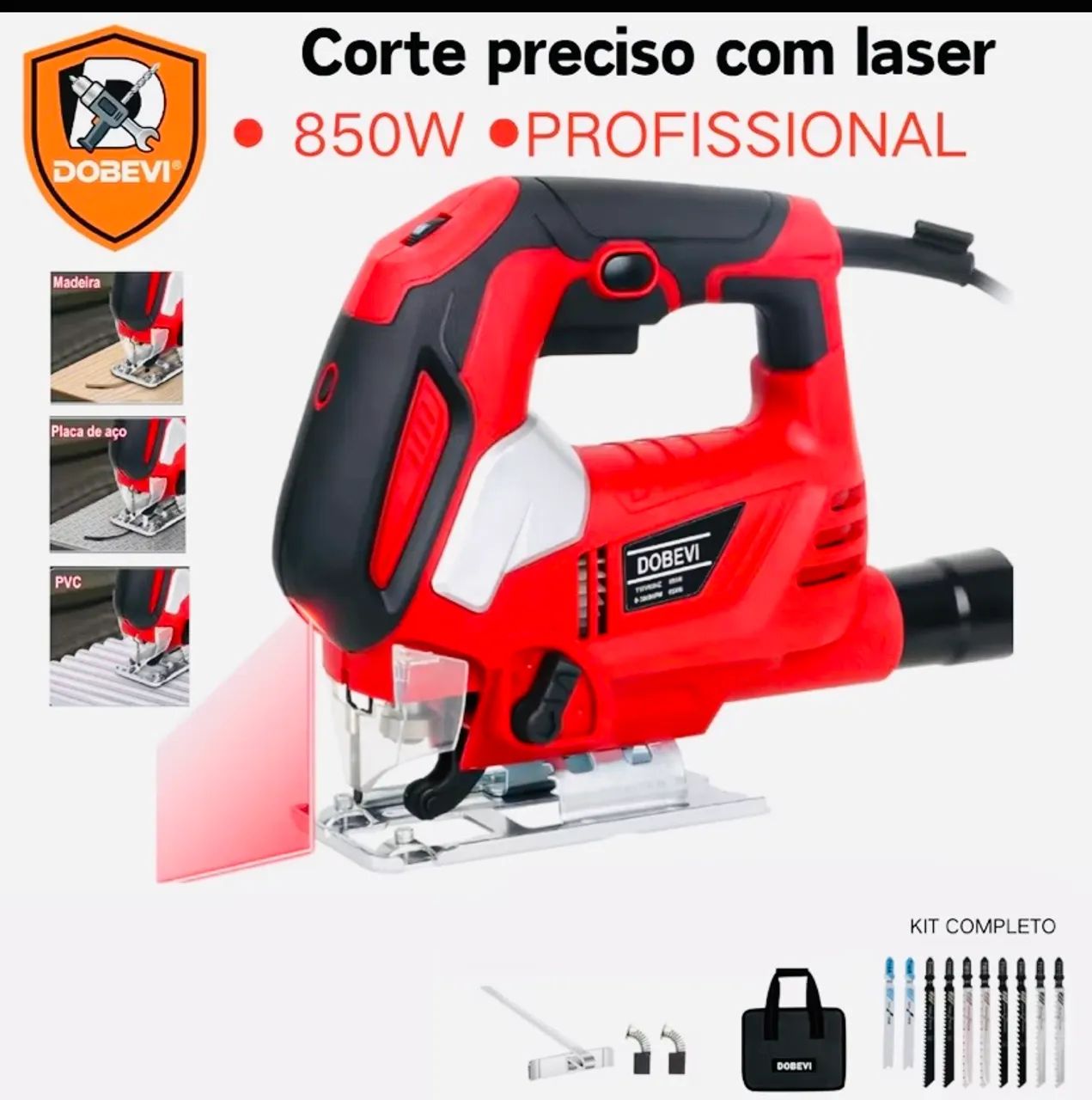 Serra tico tico DOBEVI 850W 110V - Foto 2