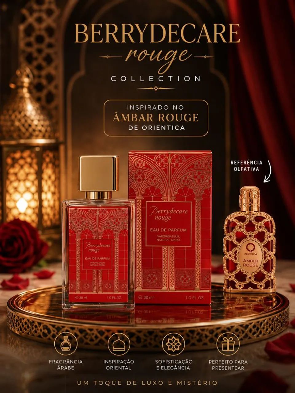 Fragrâncias inspirações árabes e importadas