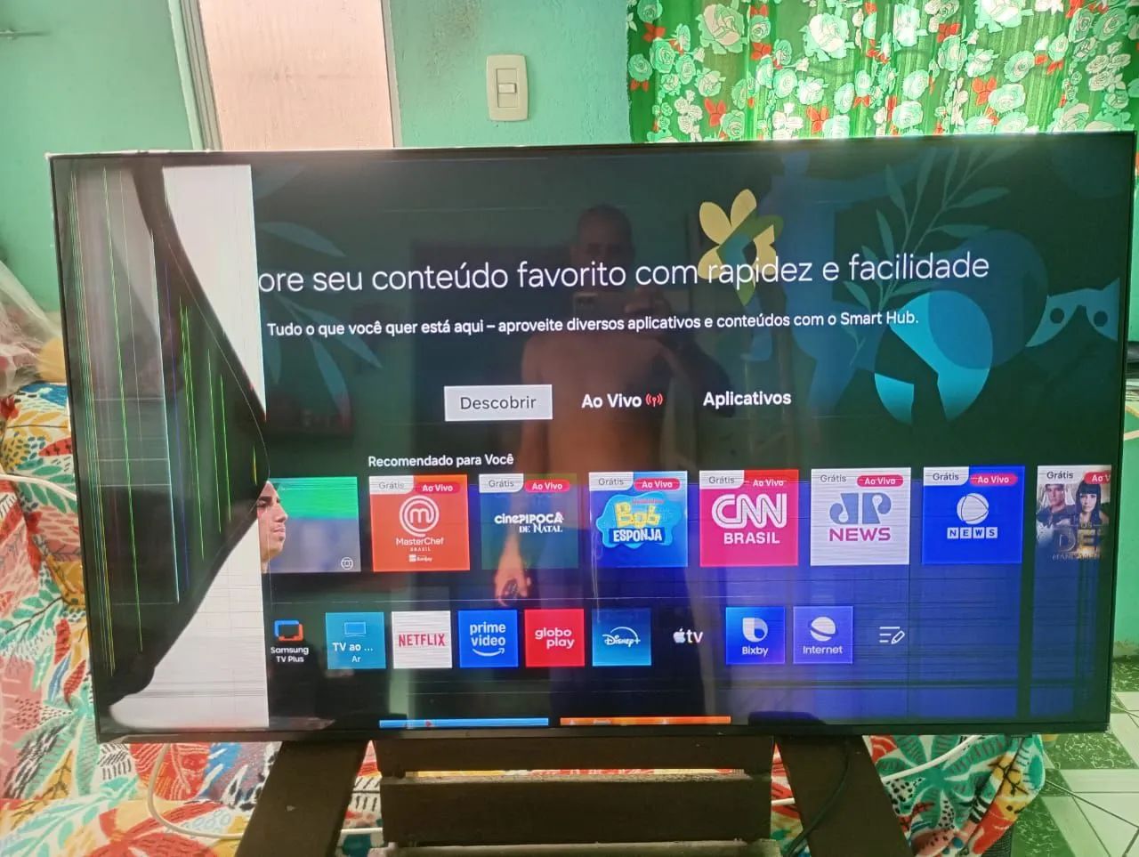 TV.  Smart.  Samsung.  De.  50.  Polegadas.  Sem.  Controle.  Leia - Foto 2