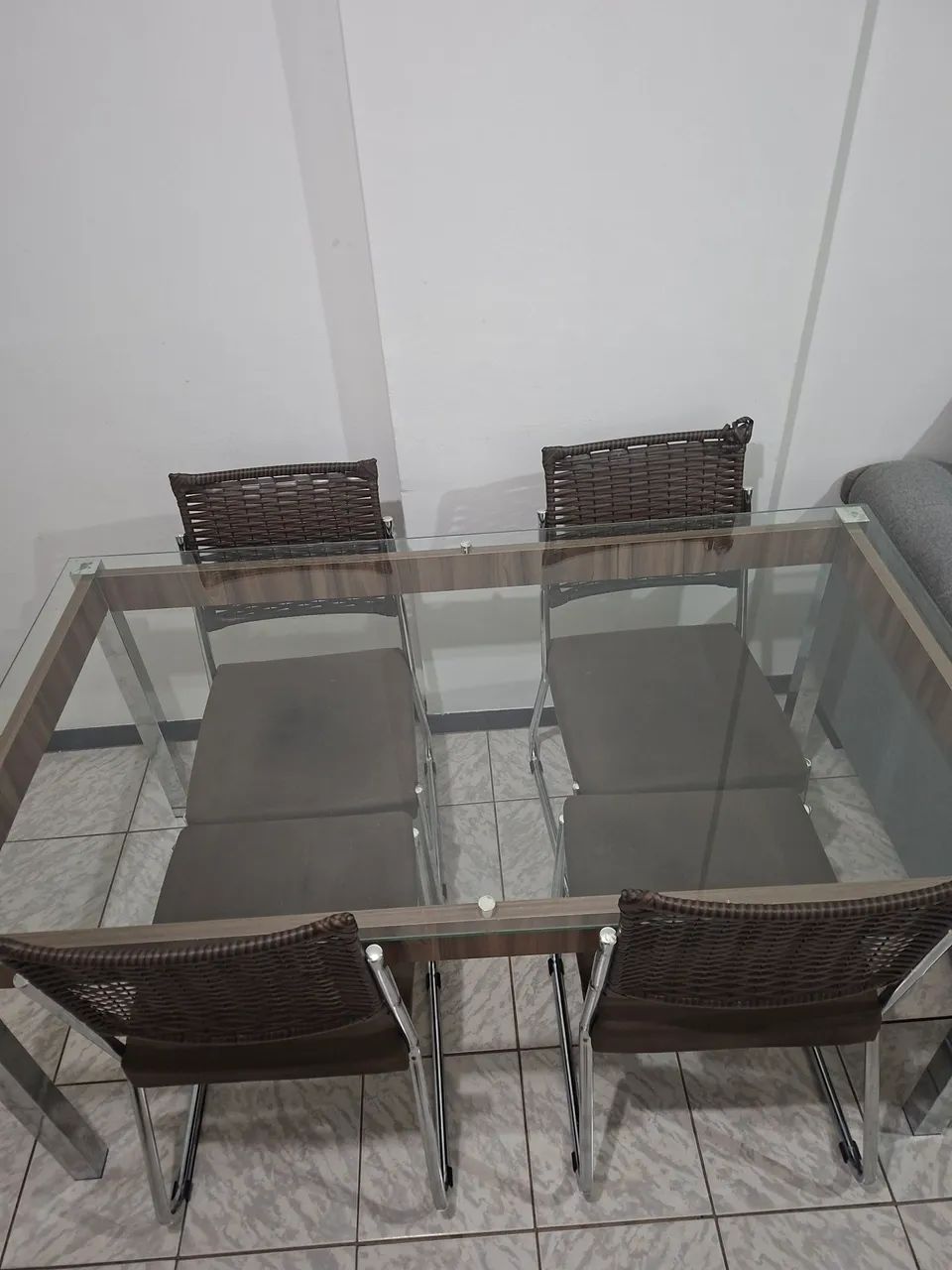 Mesa de jantar 4 cadeiras - Foto 3