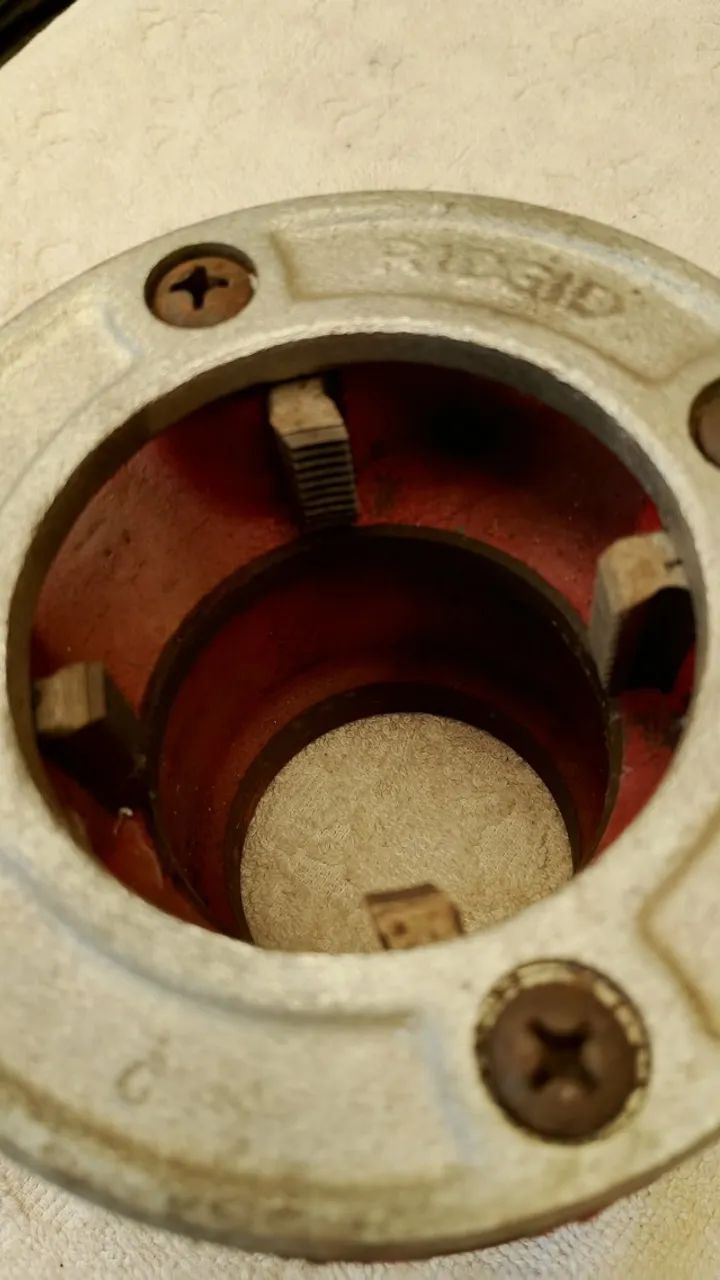 Cabeçote e COSSINETES 2" Rosca NPT, catraca e cabo RIDGID NOVO SEM USO - Foto 4