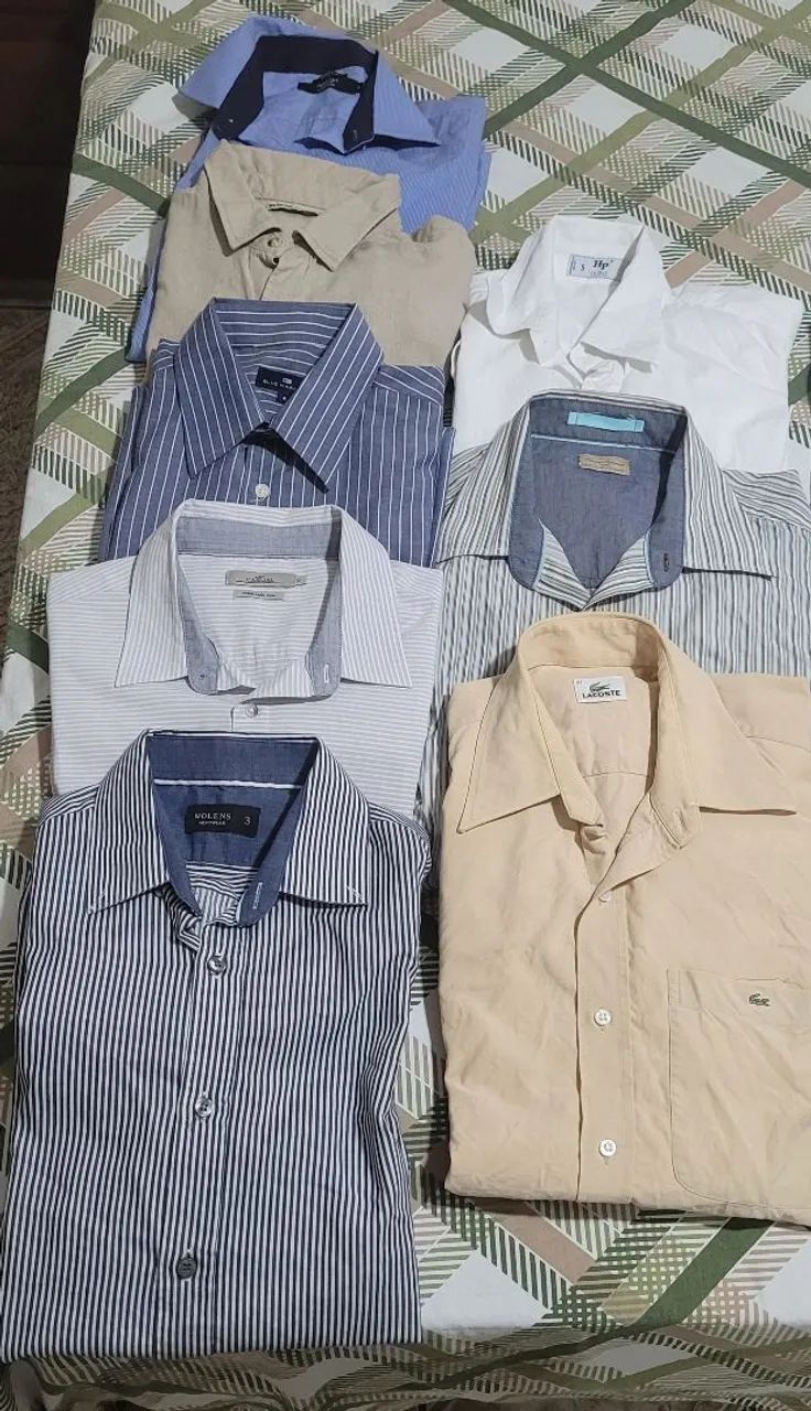 Camisas diversas masculina, VALOR DE CADA PEÇA.             