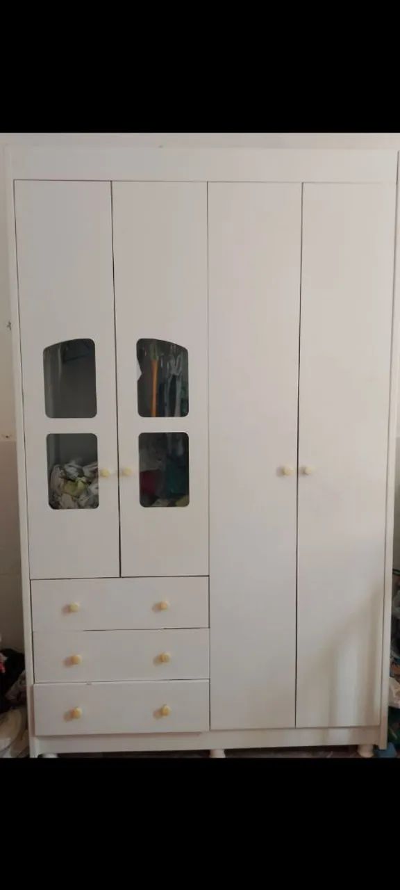 GUARDA ROUPA BEBE BRANCO 