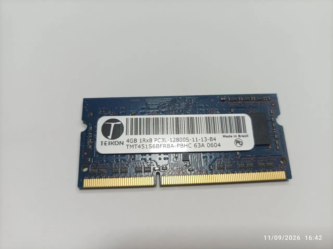 Memória Ram 4Gb DDr3 - 12800