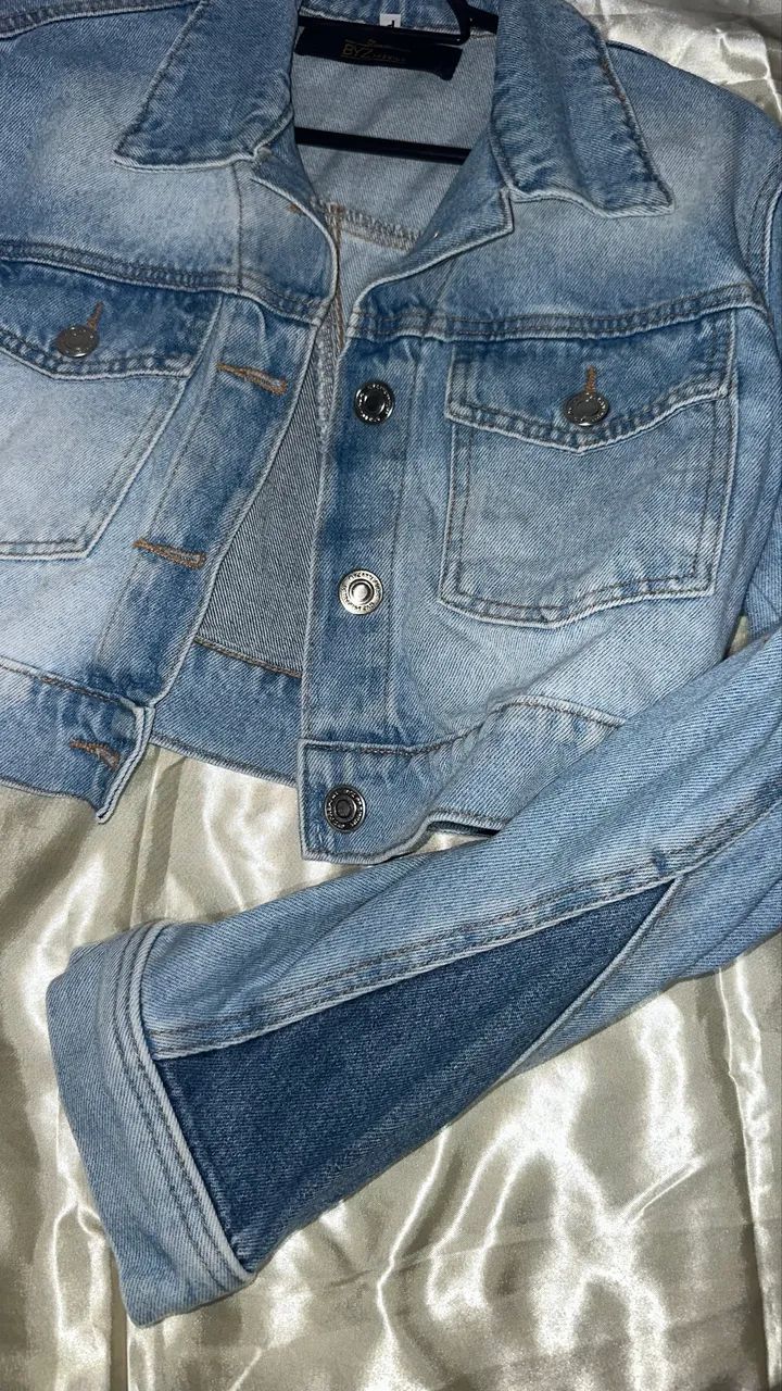 Jaqueta Jeans Feminina P - Foto 2