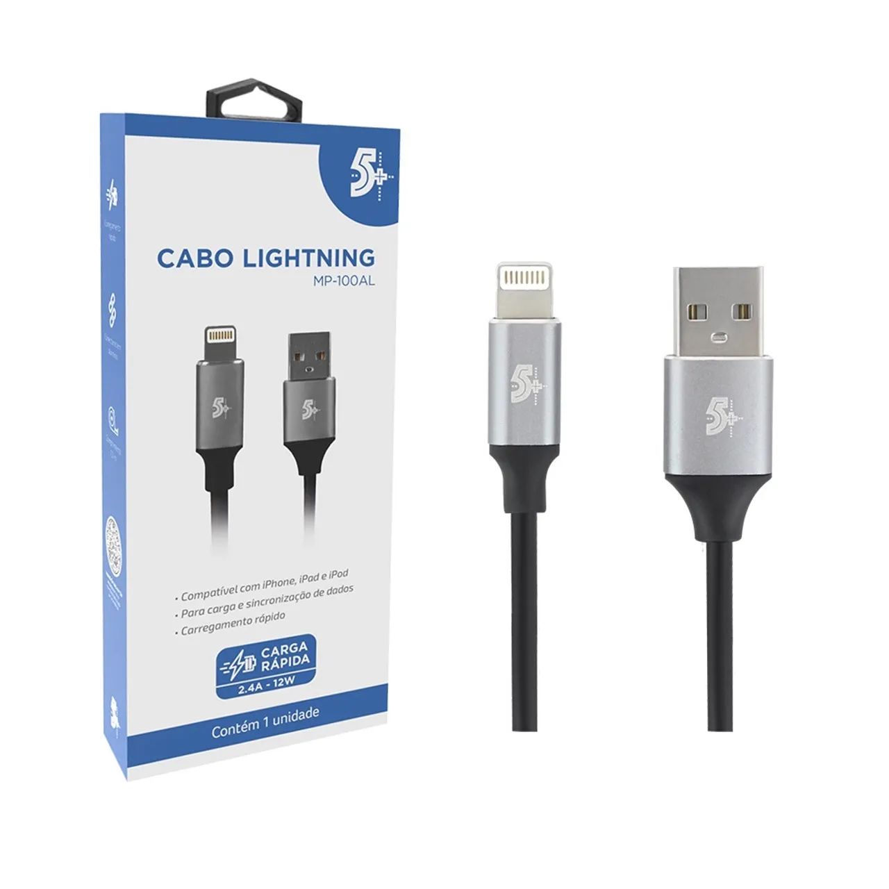 Cabo USB carregador iPhone Lightning 
