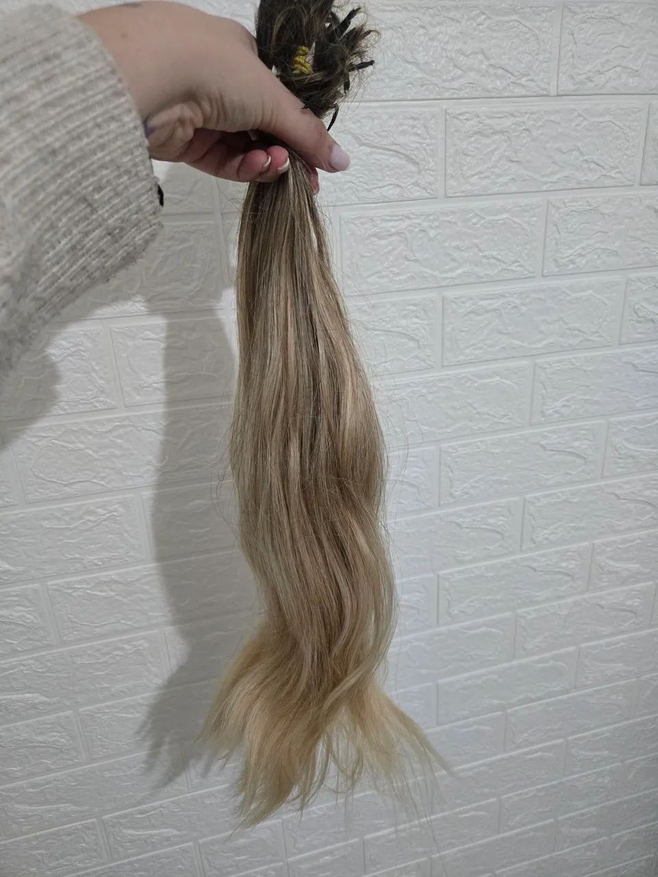 Mega Hair loiro cabelo humano - Foto 2