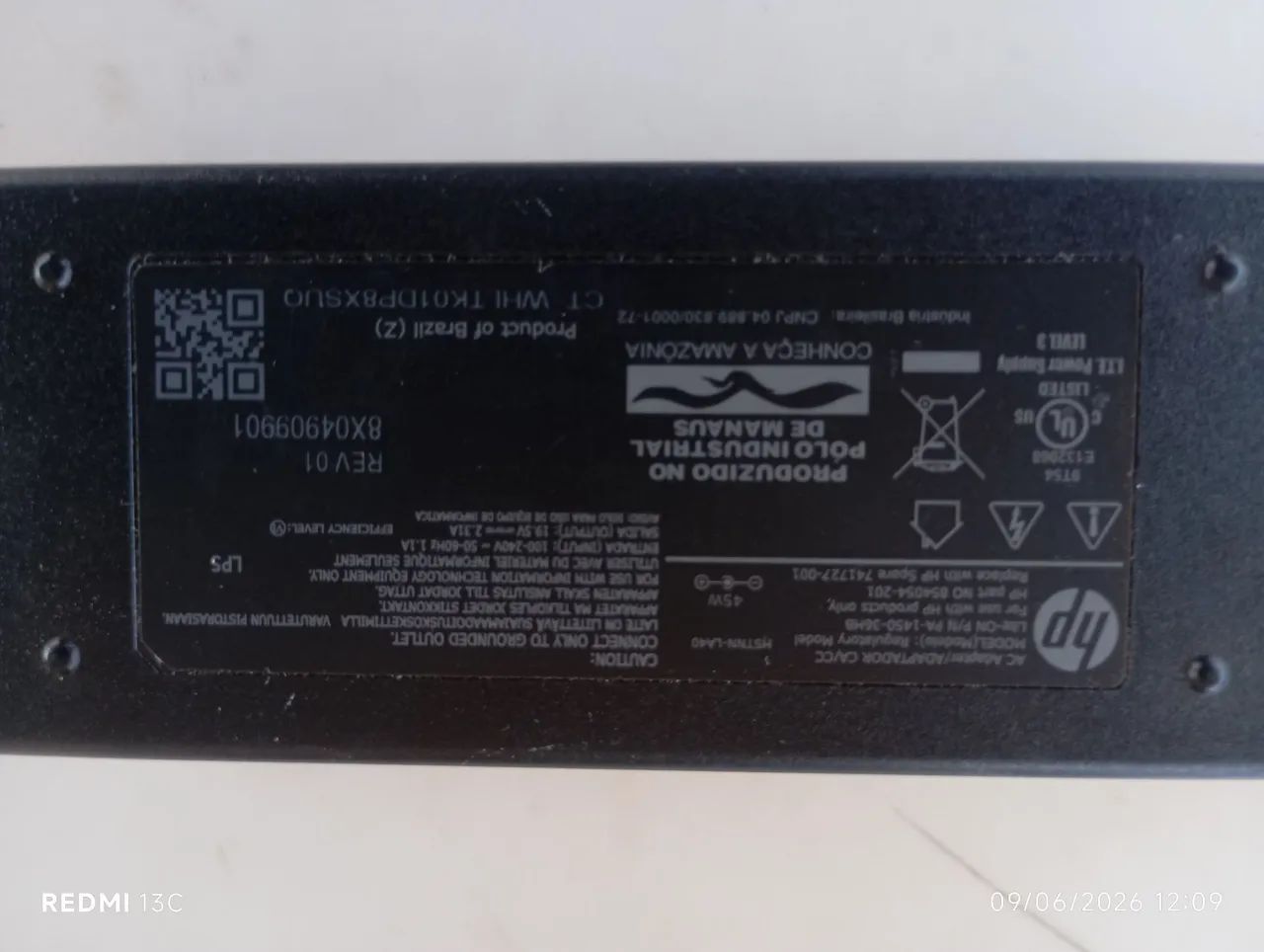 Fonte Original HP 45W 19,5V 2,31A - Impecável - Foto 2