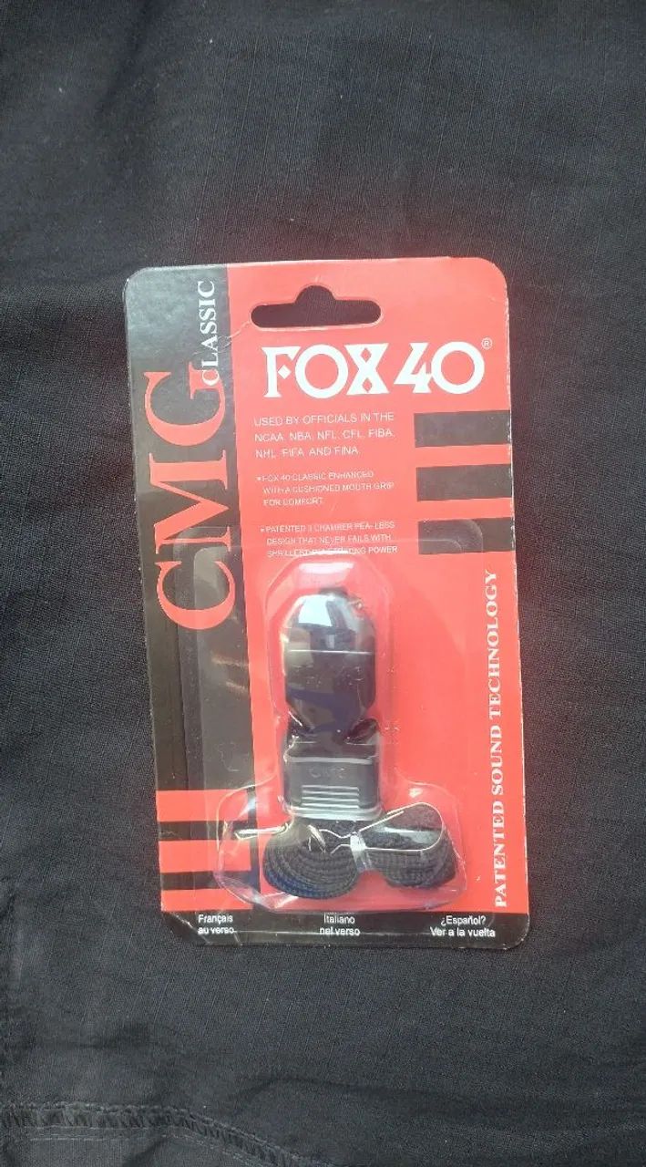 Apito FOX 40 preto