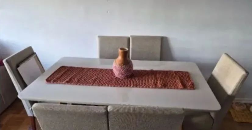 Mesa Munique com 6 cadeiras 1.60cm