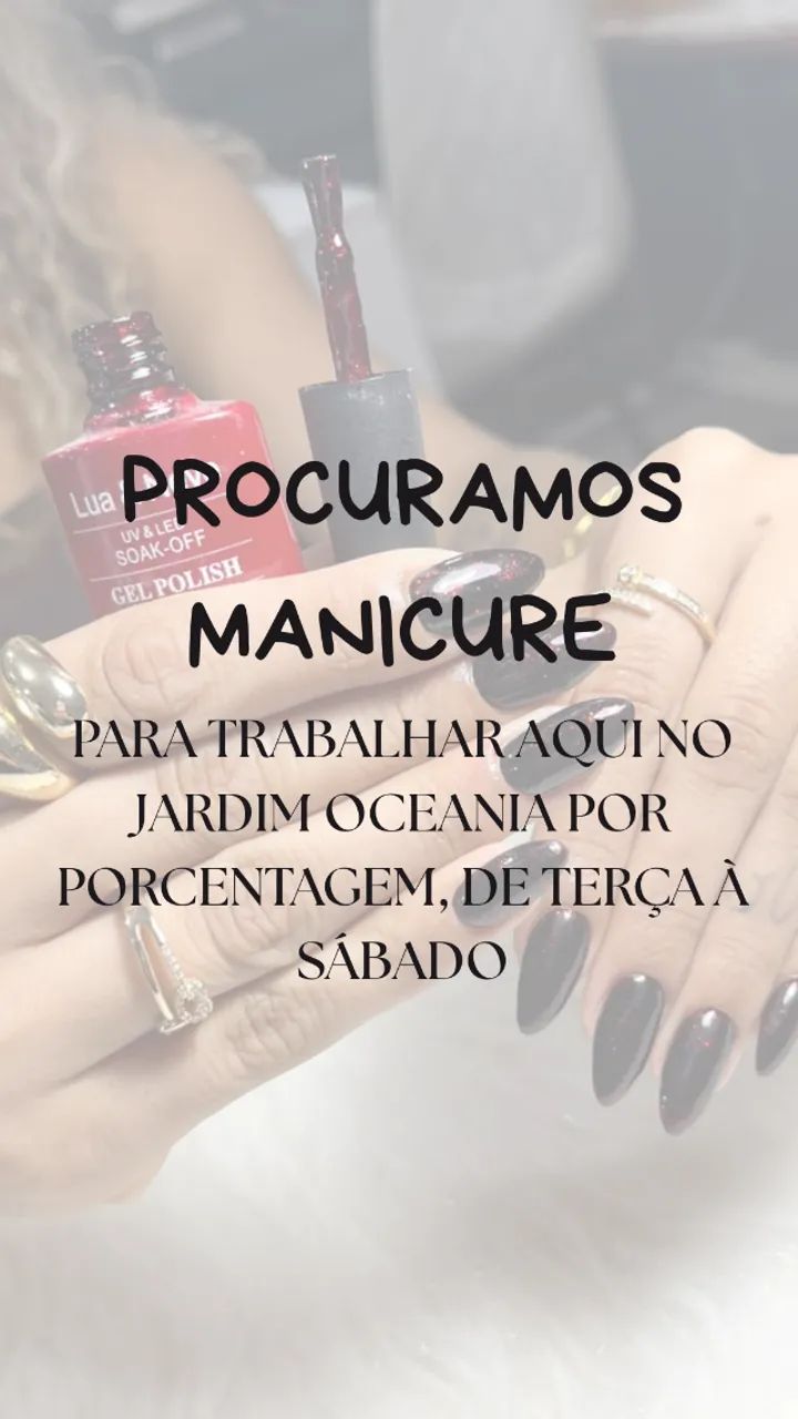 PROCURAMOS MANICURE 