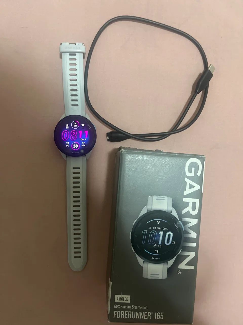 Garmin Forerunner 165 Basic Branco - pouquíssimo uso e em excelente estado de conservação. - Foto 3