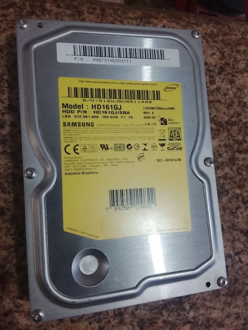 HD Samsung 160 GB - Foto 3