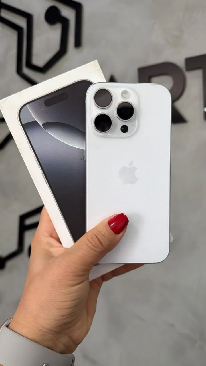 iPhone 16 Pro White Titanium - 128GB (Com Caixa) - Foto 2
