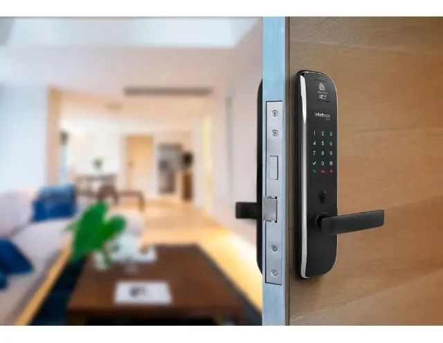 NOVA NA CAIXA - Fechadura Digital Com Biometria Intelbras FR331 - Foto 5