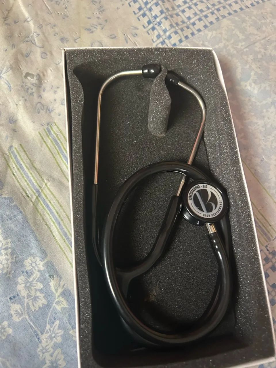 Estetoscópio BIC Eternity Preto - Com Caixa - Foto 2