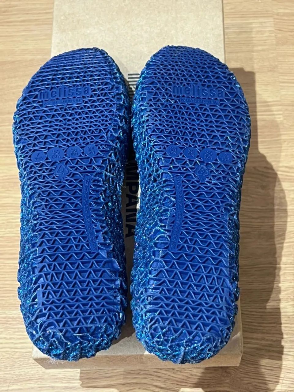 Melissa Campana Papel Azul glitter - Foto 5