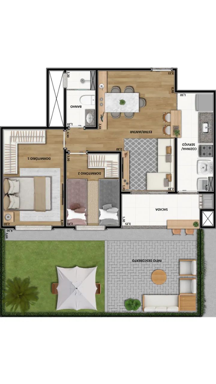 APARTAMENTO GARDEN, 2 QTOS! - Foto 2