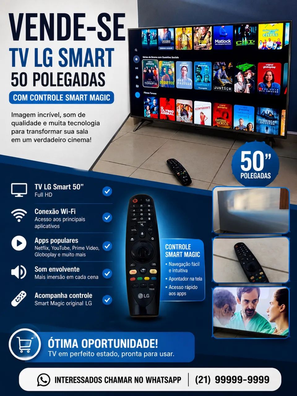 Tv smart LG 50 polegadas  - Foto 4