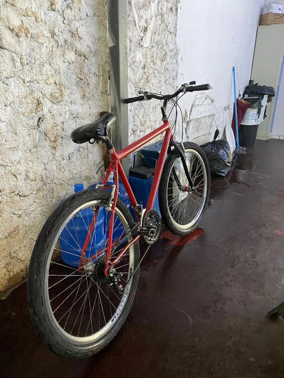 Bike Vermelha Aro 26 - Foto 4