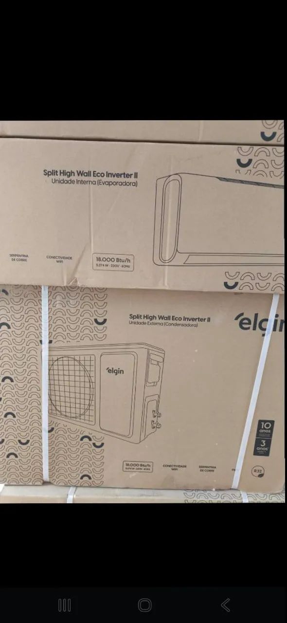 Ar condicionado  elgin inverter de 9 mil novo