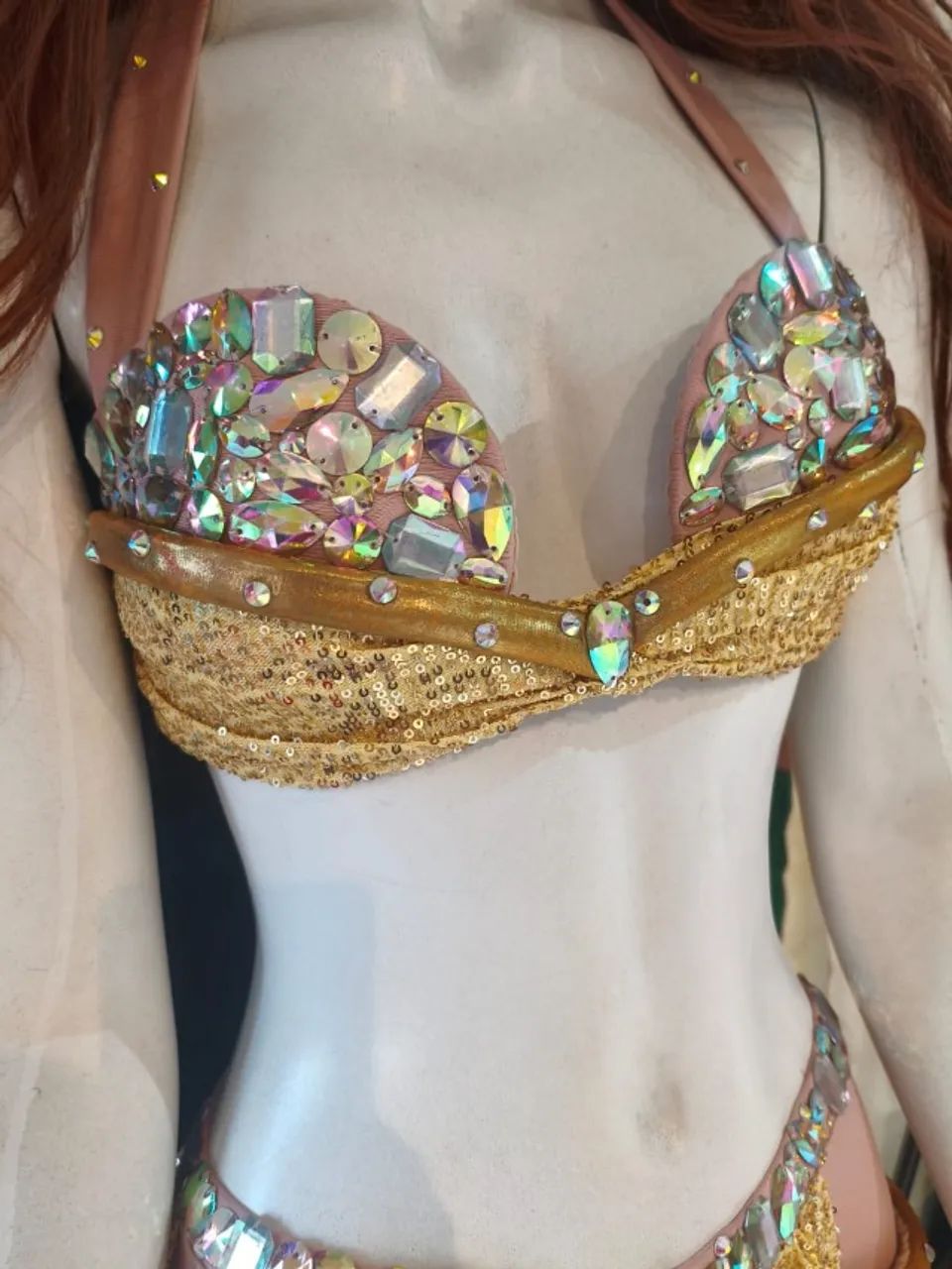 Figurino dourado para Dança do ventre - Foto 2