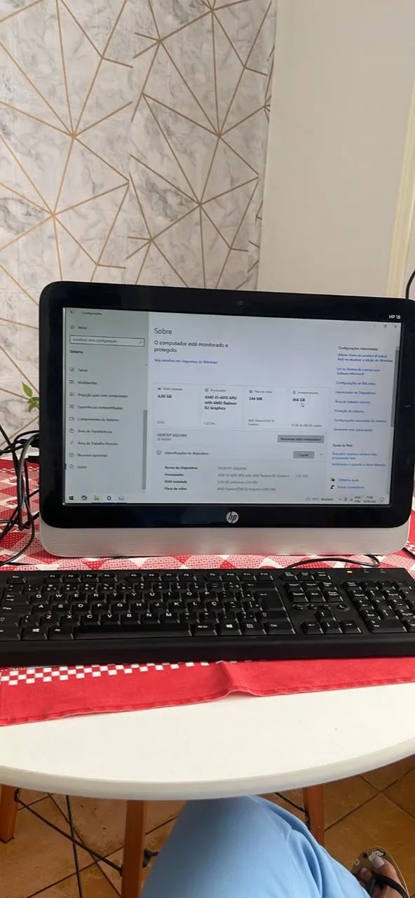 Computador HP All-in One (gabinete embutido)  - Foto 2