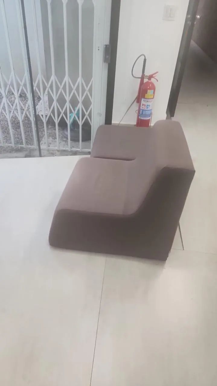 Sofá conjunto futon marrom 5 módulos  - Foto 4