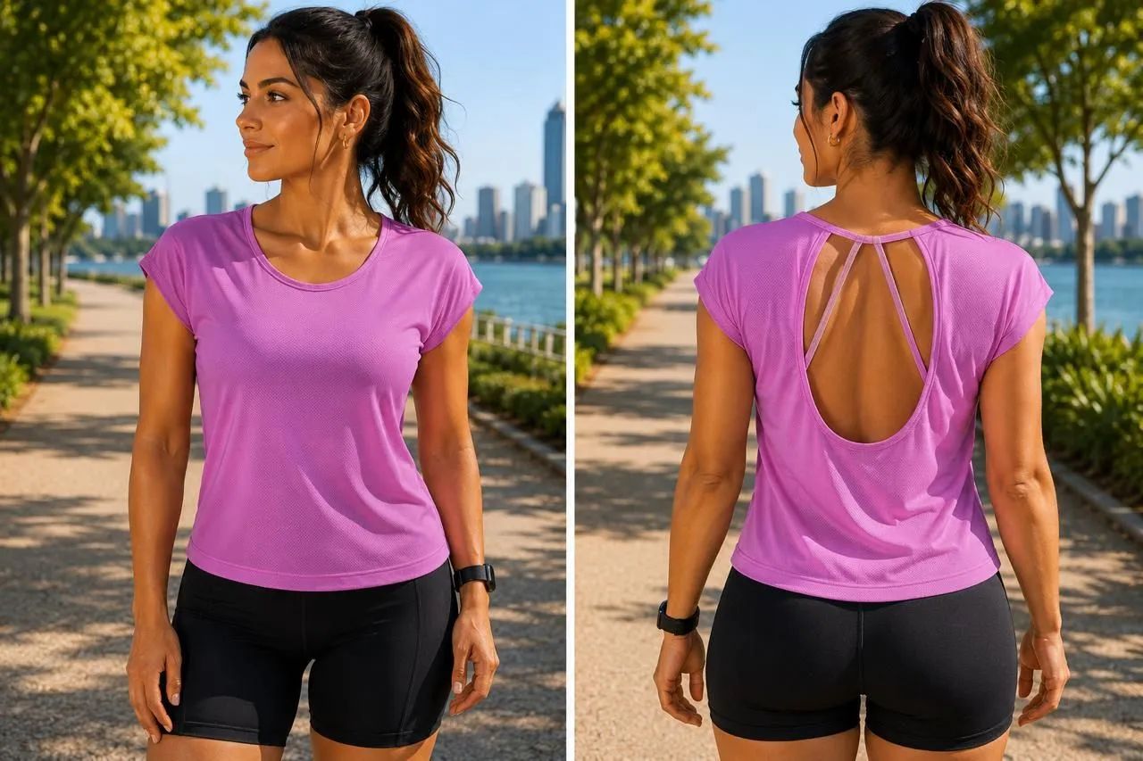 Blusas fitnes poliamida  - Foto 2