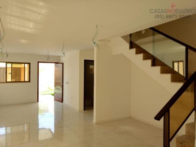 Casa duplex nova no centro do eusebio, 162 metros, 3 suítes, apenas 350 mil pra fechar - Foto 6