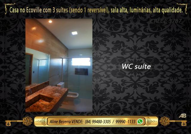 Financia, casa com 3 suítes no Ecoville, sombra, alta qualidade, venha conhecer - Foto 8