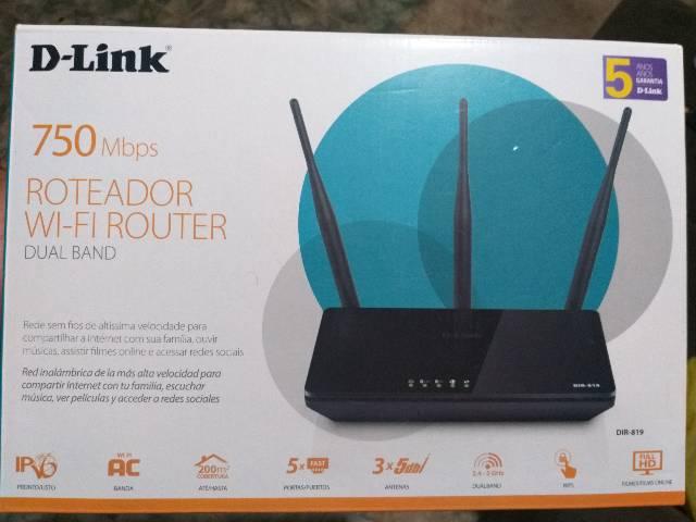 Roteador 750mbps vendo ou troco novo na caixa