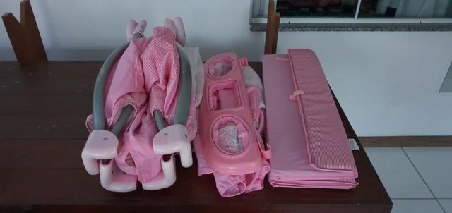 Vende-se berço portátil desmontável burigotto Rosa - Foto 3