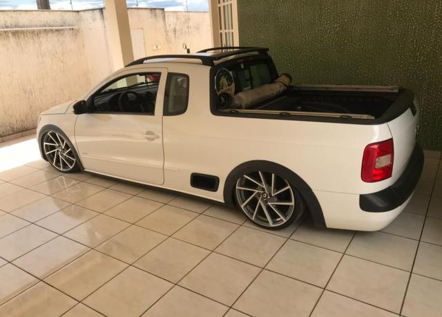 Saveiro trend 1.6 2014 suspensão a ar - Foto 8